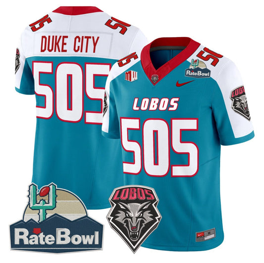 Duke City Jersey #505 New Mexico Lobos 2025 Rate Bowl Vapor Stitched