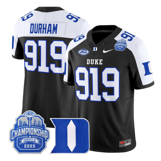 Durham Jersey #919 Duke Blue Devils 2025 ACC Championship Stitched