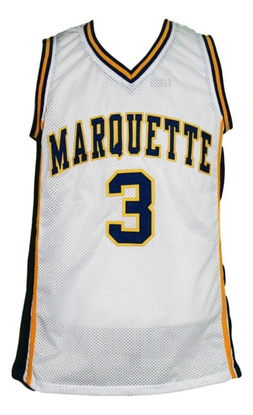 Dwyane Wade Jersey #3 Marquette College Basketball White