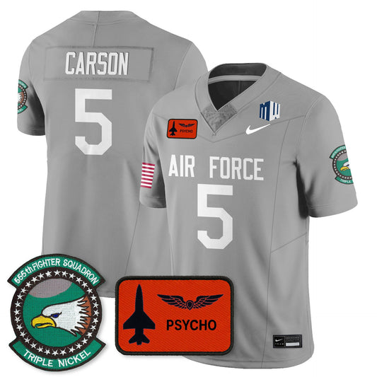 Dylan Carson Jersey #5 Air Force 2025 Honor F-16 Stitched 555th