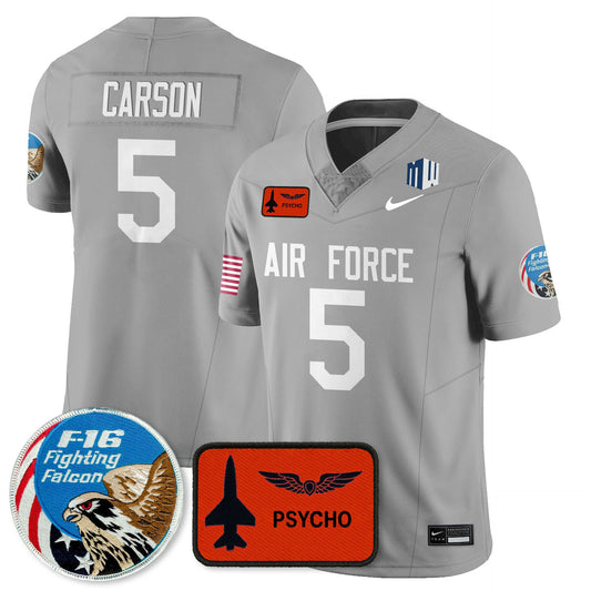 Dylan Carson Jersey #5 Air Force 2025 Honor F-16 Stitched Honor F-16