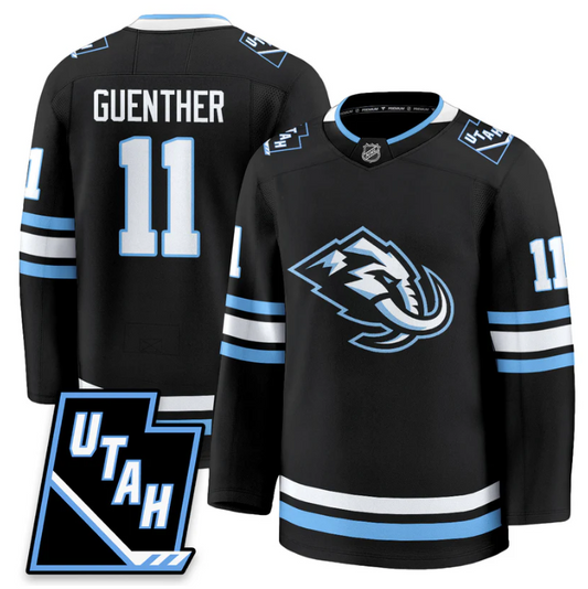 Dylan Guenther Jersey #11 Utah Hockey Mammoth 2025 Limited All Stitched Black
