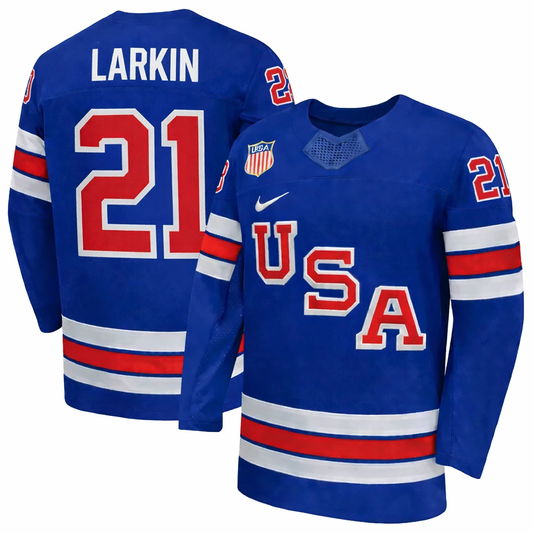 Dylan Larkin Jersey Team USA Winter Olympics 2026 Hockey Premium STITCHED