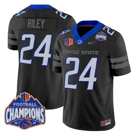 Dylan Riley Jersey #24 Boise State Broncos 2025 Mountain West Champions