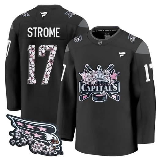 Dylan Strome Jersey #17 Washington Capitals 2026 Hockey Premium Stitched