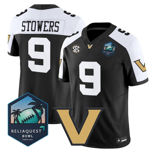 Eli Stowers Jersey #9 Vanderbilt Commodores 2025 ReliaQuest Bowl Stitched