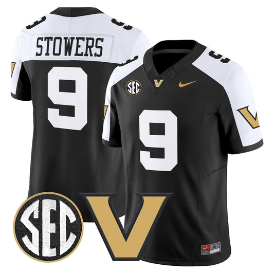 Eli Stowers Jersey #9 Vanderbilt Commodores 2025 Limited Stitched Alternate