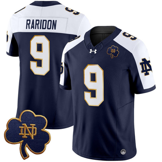 Eli Raridon Jersey #9 Notre Dame 2025 Vapor Limited V3 Stitched Alter