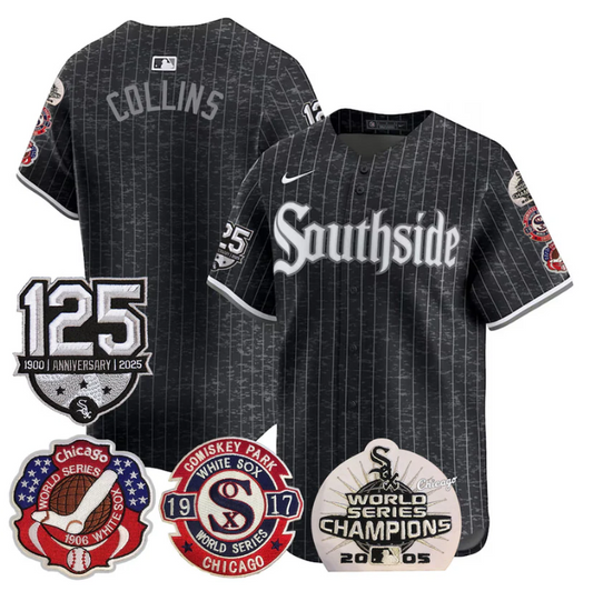 Eddie Collins Jersey Chicago White Sox 125th Anniversary World Series Champions City Connect