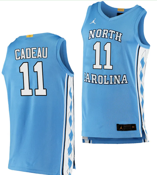 Elliot Cadeau Jersey #11 North Carolina Tar Heels College Basketball