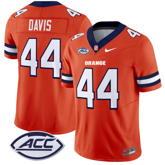 Ernie Davis Jersey #44 Syracuse Orange Vapor Limited College Football Orange