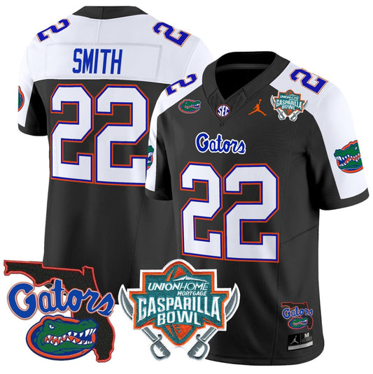 Emmitt Smith Jersey #22 Florida Gators 2025 Gasparilla Bowl Patch Black Alternate