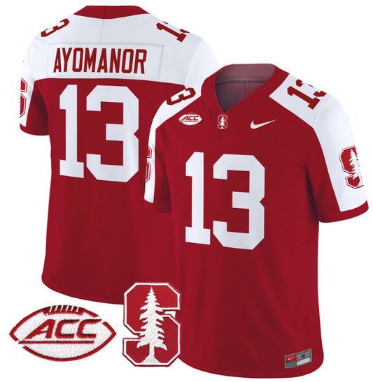 Elic Ayomanor Jersey #13 Stanford Cardinal Vapor Limited College Football Stitched Crimson Alternate