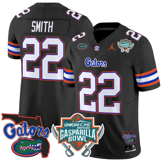 Emmitt Smith Jersey #22 Florida Gators 2025 Gasparilla Bowl Patch Black