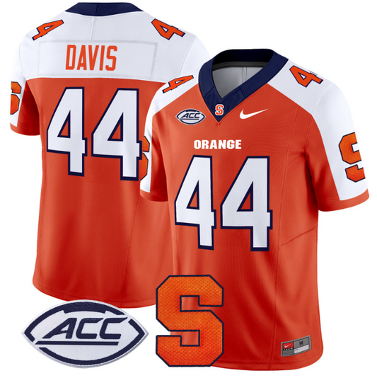 Ernie Davis Jersey #44 Syracuse Orange Vapor Limited College Football Orange Alternate