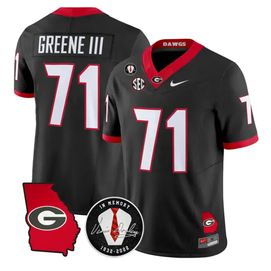 Earnest Greene III Jersey #71 Georgia Bulldogs 2026 Vince Dooley Stitched