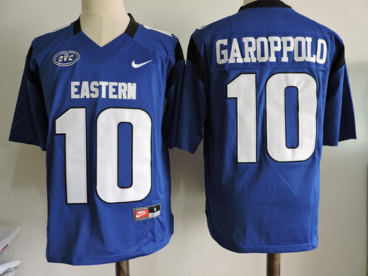 Eastern Illinois #10 JIMMY GAROPPOLO College Football Jersey Blue