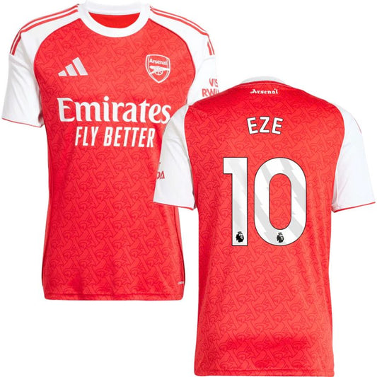 Eberechi Eze 10 Arsenal 2025-26 Home Men Jersey – Red