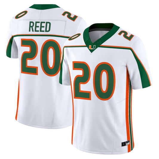 Ed Reed Jersey #20 Miami Hurricanes Throwback 2025 Vapor Limited Stitched