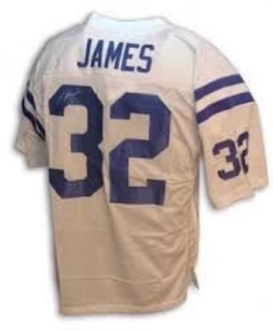 Edgerrin James Jersey Indianapolis Colts Custom Throwback Football White