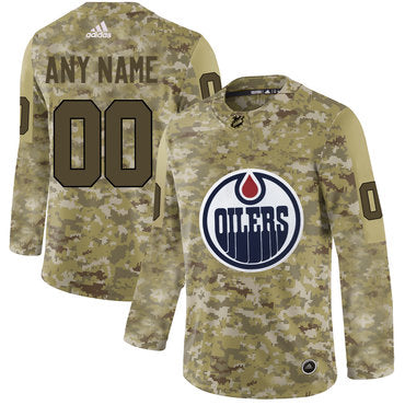 Edmonton Oilers Camo Customized Jersey