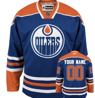 Edmonton Oilers Customized Blue Jersey