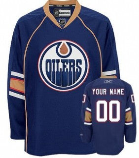 Edmonton Oilers Customized Blue Thrid Jersey