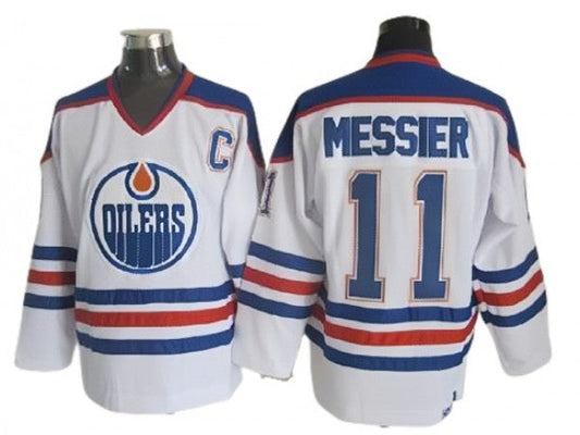 Edmonton Oilers #11 Mark Messier Vintage CCM Jersey -White