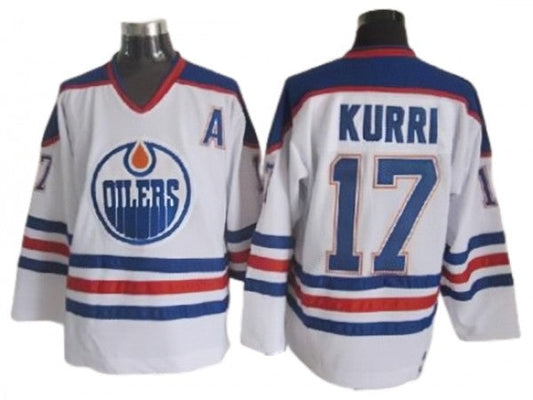 Edmonton Oilers #17 Jari Kurri Vintage CCM Jersey - White