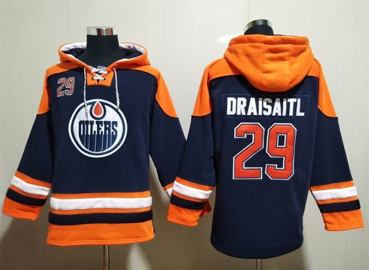 Edmonton Oilers #29 Leon Draisaitl Pullover Hoodie