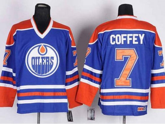 Edmonton Oilers #7 Paul Coffey Vintage CCM Jersey - White