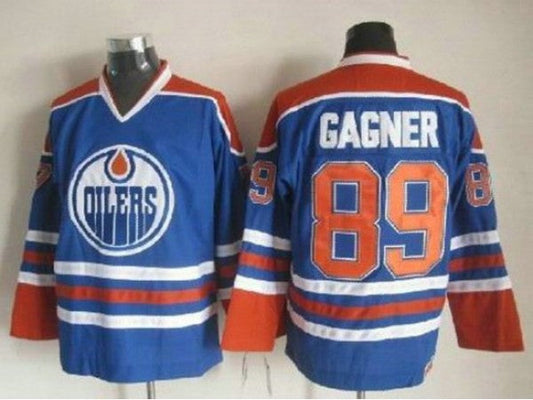 Edmonton Oilers #89 Sam Gagner Vintage CCM Jersey - Blue