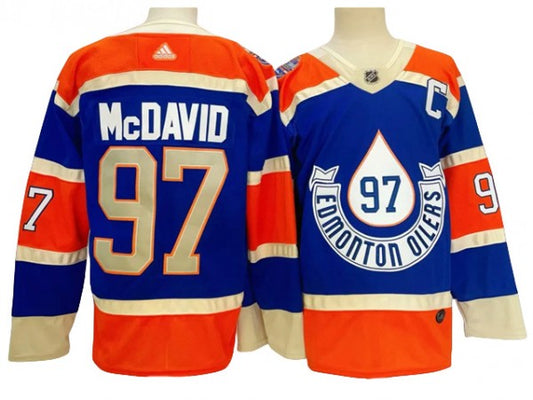 Edmonton Oilers #97 Connor McDavid Blue Hockey Jersey