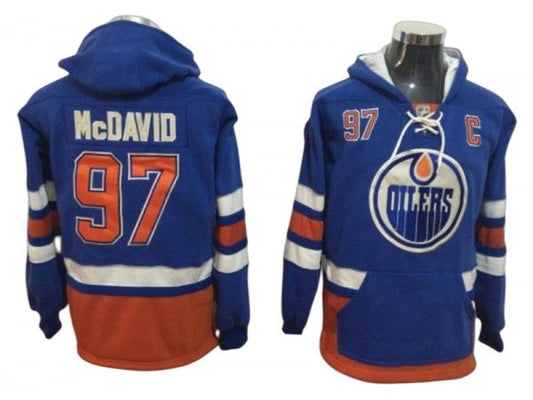 Edmonton Oilers #97 Connor McDavid Hoodie - Blue