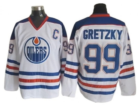 Edmonton Oilers #99 Wayne Gretzky Vintage CCM Jersey - White