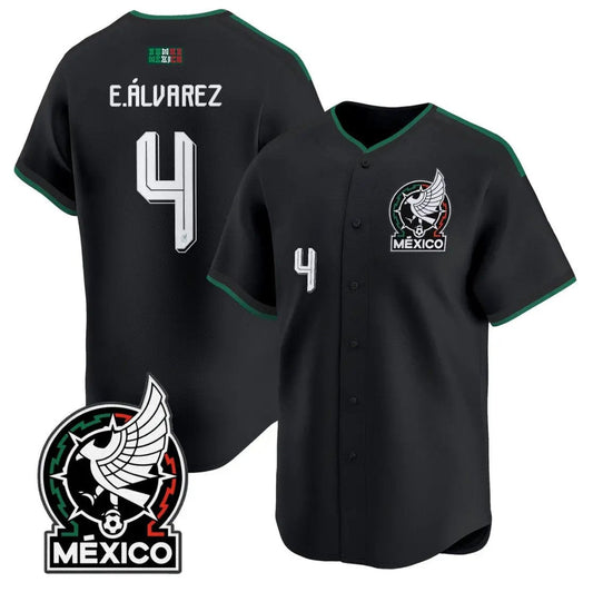 Edson Álvarez Jersey #4 Mexico 2026 National Team Vapor Baseball Stitched