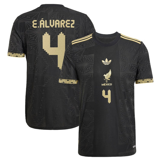 Edson elvarez 4 Mexico National Team 2025 Third Men Jersey – Black