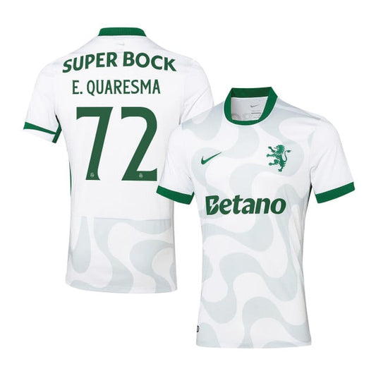 Eduardo Quaresma 72 Sporting CP 2025-26 Third Match Jersey – White