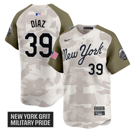 Edwin Díaz Jersey #39 New York Mets 2025 Armed Forces Day Vapor Stitched Alternate