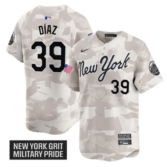 Edwin Díaz Jersey #39 New York Mets 2025 Armed Forces Day Vapor Stitched Camo