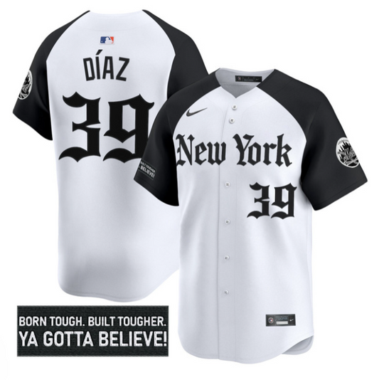 Edwin Díaz Jersey #39 New York Mets Gothic Borough Edition Stitched Alternate