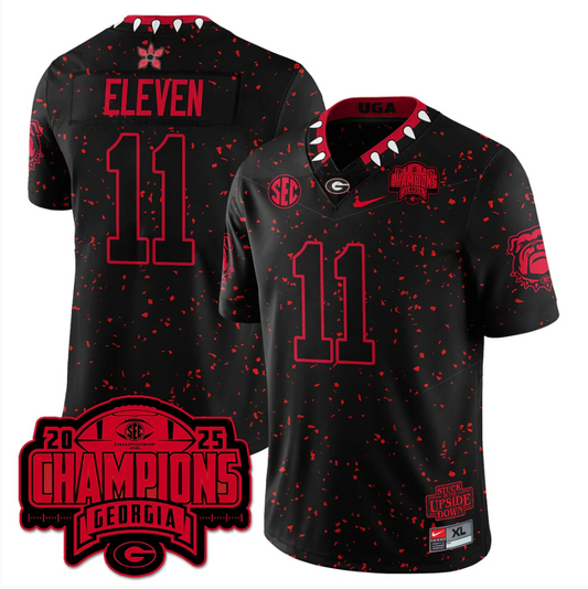 Eleven Jersey #11 Georgia Bulldogs Stranger Things SEC Football Champions Stitched