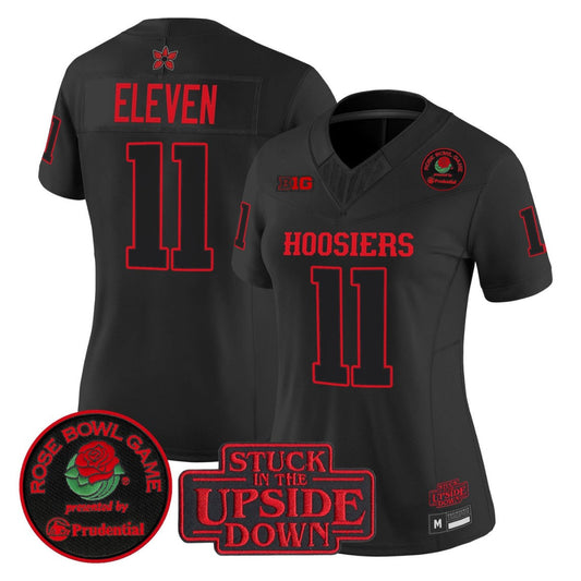 Eleven Jersey #11 Indiana Hoosiers Stranger Things 2025 Rose Bowl Stitched