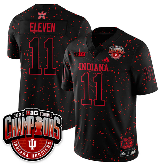 Eleven Jersey #11 Indiana Hoosiers Stranger Things Big 10 Champions Stitched