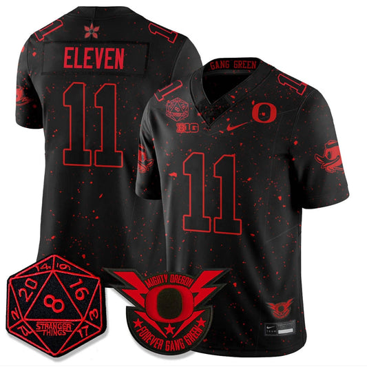 Eleven Jersey #11 Oregon Ducks Stranger Things Vapor Limited Stitched