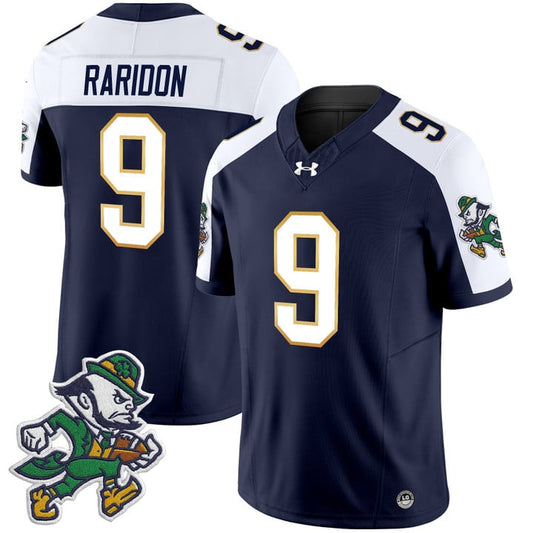 Eli Raridon Jersey #9 Notre Dame 2025 Gridiron Leprechaun Edition Alter