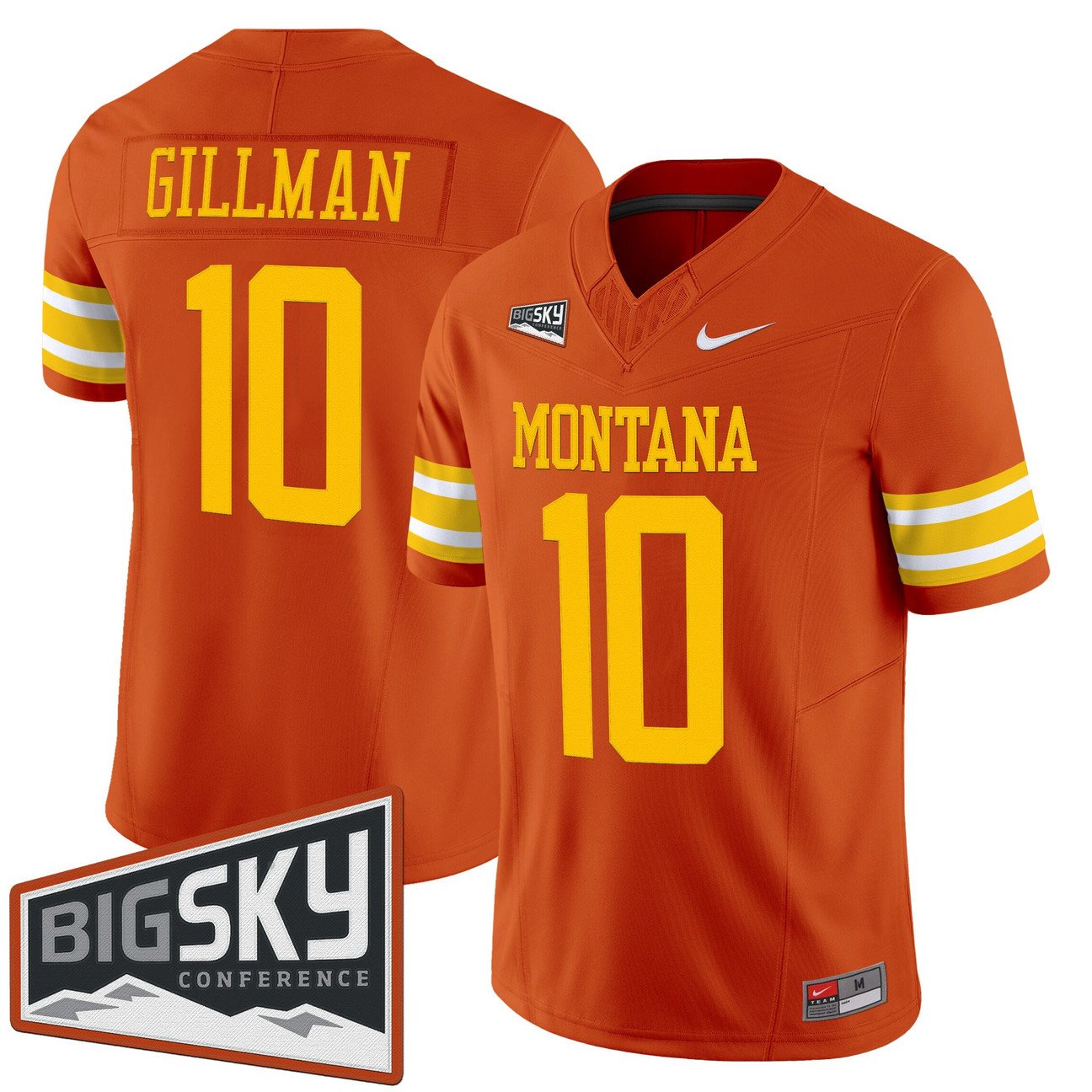 Eli Gillman Jersey #10 Montana Grizzlies 1995 Throwback Vapor Limited Stitched