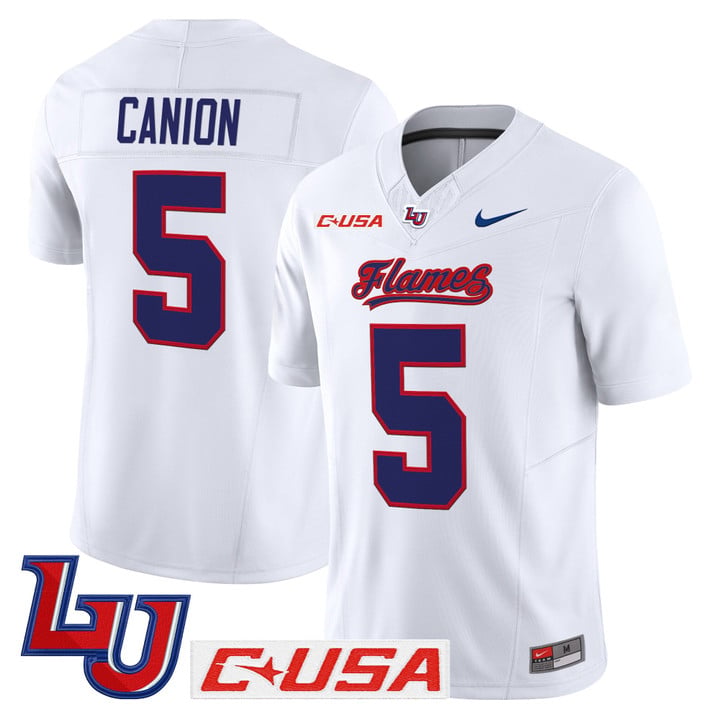 Elijah Canion Jersey #25 Liberty Flames 2025 Vapor Limited Stitched White