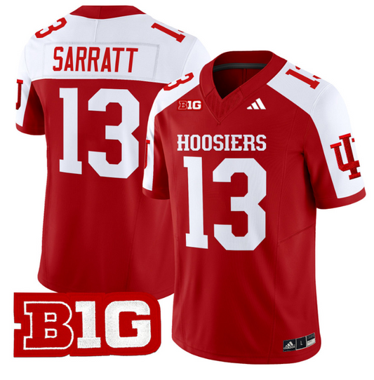 Elijah Sarratt Jersey #13 Indiana Hoosiers Vapor Limited Football Crimson Alternate