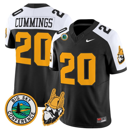 Elisha Cummings Jersey #20 Idaho Vandals 1975 Throwback Stitched Black Alter